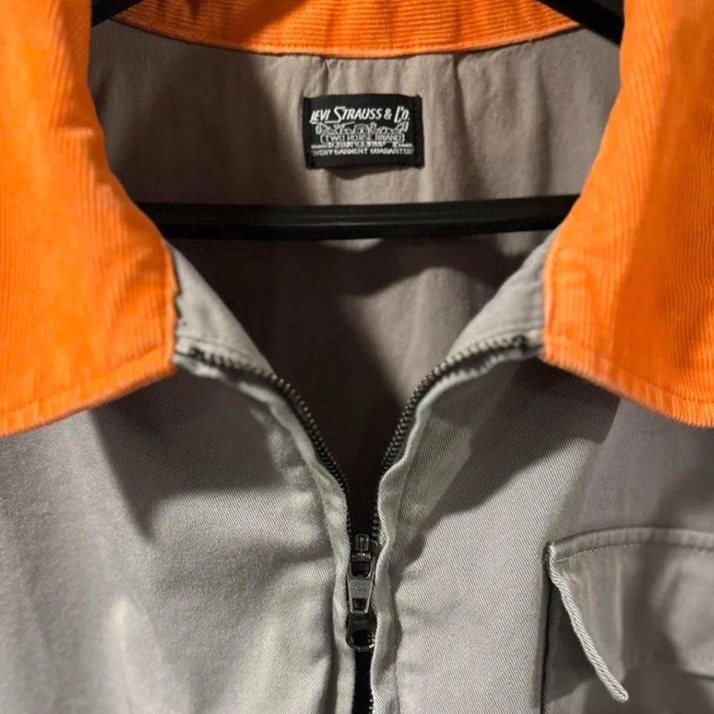 Rare Find Men’s Levi's Gray/Orange Skater Hunter Jacket Size L/XL - Picture 7 of 9